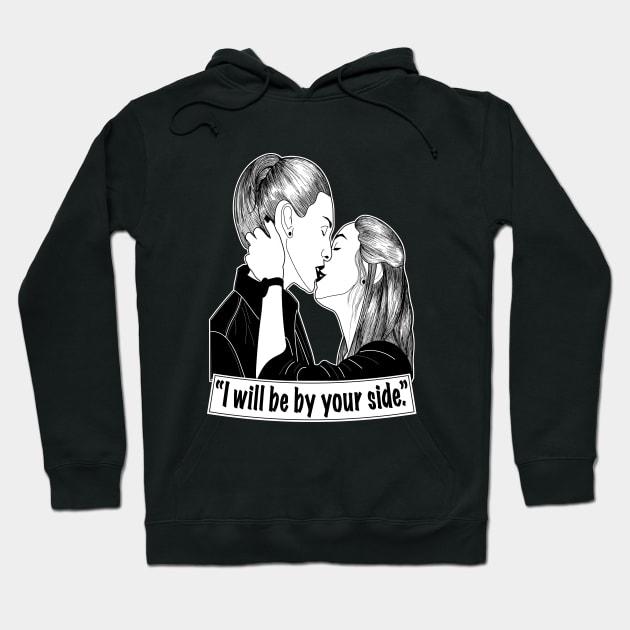 "As long as you want me, I'll be by your side." Hoodie by EEJimenez